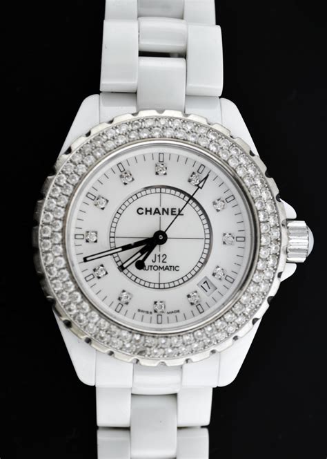 chanel white watch